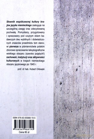 Słownik współczesnej kultury krajów języka niemieckiego (Tom 1) - Krzysztofa Ruchniewicz, Markek Zybury [KSIĄŻKA]