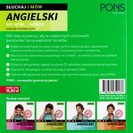 Słuchaj i mów. Angielski. 500 słów.. i mówisz [KSIĄŻKA]