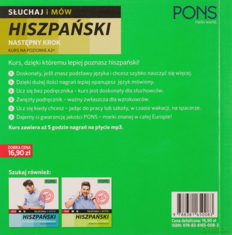 Słuchaj i mów. Hiszpański. Następny krok [KSIĄŻKA]