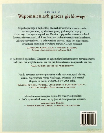 Wspomnienia gracza giełdowego - Edwin Lefevre [KSIĄŻKA]