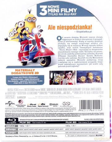 Minionki (steelbook) [Blu-Ray 3D]+[Blu-Ray]