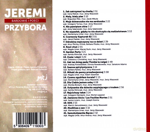 Bardowie i poeci: Jeremi Przybora [CD]