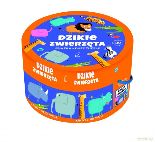 Dzikie zwierzęta. Książka z puzzlami w pudełku [KSIĄŻKA]
