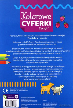 Kolorowe cyferki zeszyt 1 - Katarzyna Malinowska [KSIĄŻKA]
