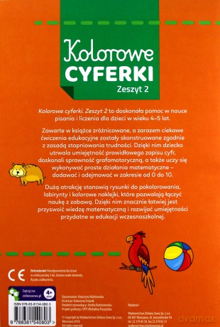 Kolorowe cyferki zeszyt 2 - Katarzyna Malinowska [KSIĄŻKA]