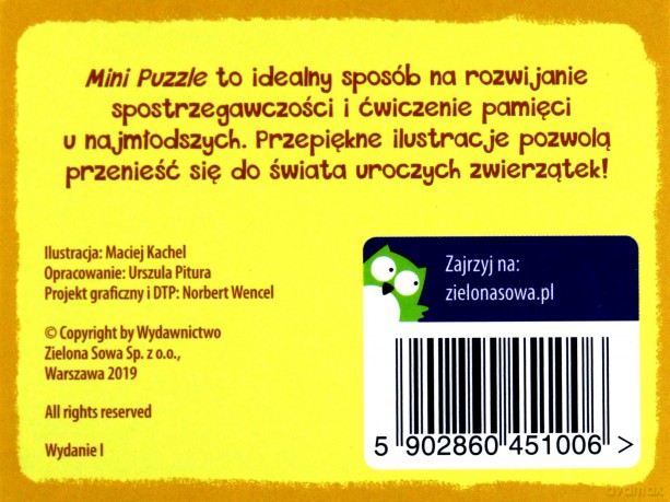 Mini puzzle 16 el. baranek [PUZZLE]