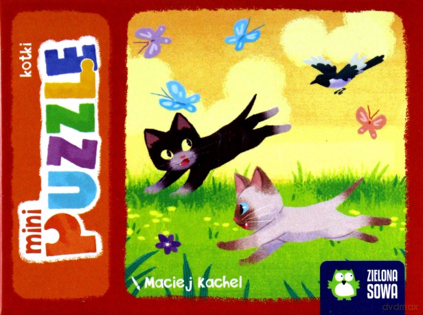 Mini puzzle 16 el. kotki [PUZZLE]