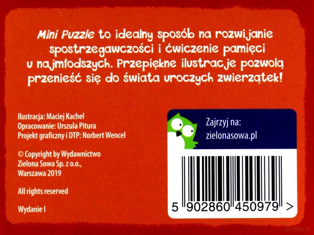 Mini puzzle 16 el. kotki [PUZZLE]