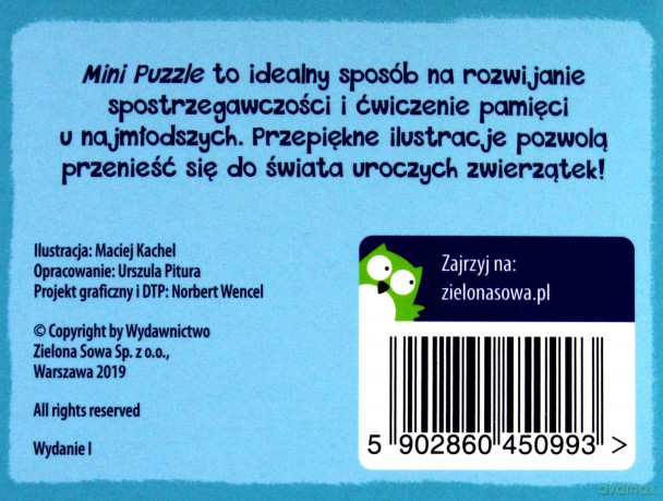 Mini puzzle 16 el. lisek [PUZZLE]