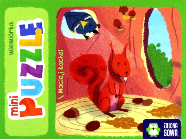 Mini puzzle 16 el. wiewiórka [PUZZLE]