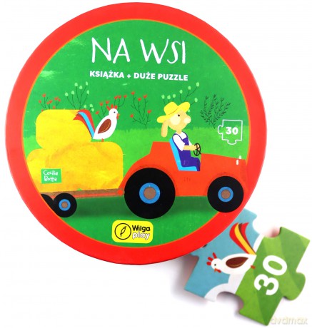 Na wsi. Książka z puzzlami w pudełku [KSIĄŻKA]