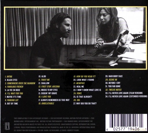 A Star Is Born soundtrack (Narodziny Gwiazdy) (Limited) (Deluxe) [CD]