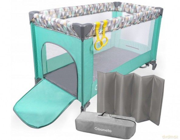 Łóżeczko turystyczne Suzie turquoise scandi