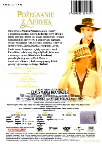 Pożegnanie z Afryką (+soundtrack) [2xDVD]+[CD] 