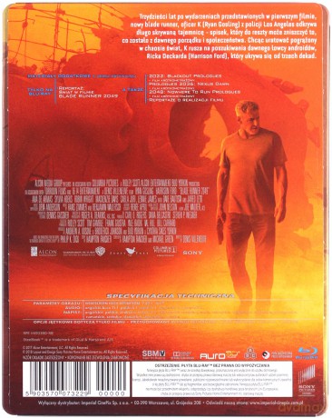 Łowca Androidów: Ostateczna Wersja Reżyserska / Blade Runner 2049 Pakiet (steelbook) [2xBlu-Ray]+[DVD]