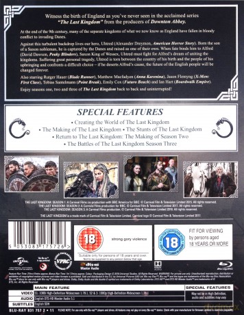 The Last Kingdom Season 1-3 (Upadek Królestwa Sezon 1-3) [BOX] [10xBlu-Ray]