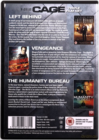 Nicolas Cage Triple Film Set [3DVD]