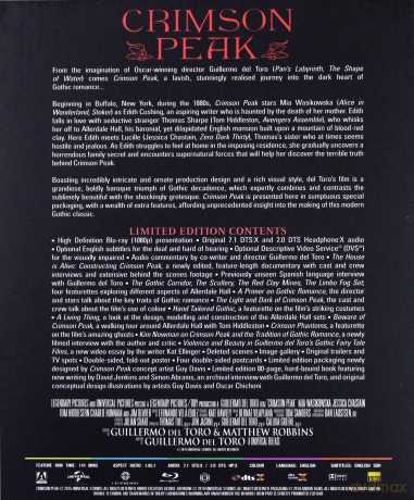 Crimson Peak (Limited Edition) (Crimson Peak: Wzgórze krwi) [2xBlu-Ray]