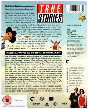 True Stories (1986) (Criterion Collection) (Prawdziwe historie) [Blu-Ray]