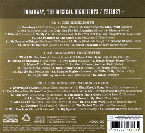 Andrew Lloyd Webber: Broadway - Trilogy [3CD]