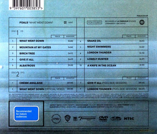 Foals: What Went Down [CD]+[DVD]