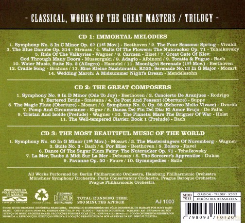 Classical - Works Of The Great Masters - Trilogy [3CD]