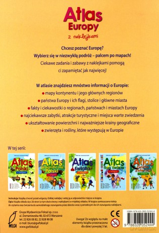 Atlas Europy z naklejkami [KSIĄŻKA]