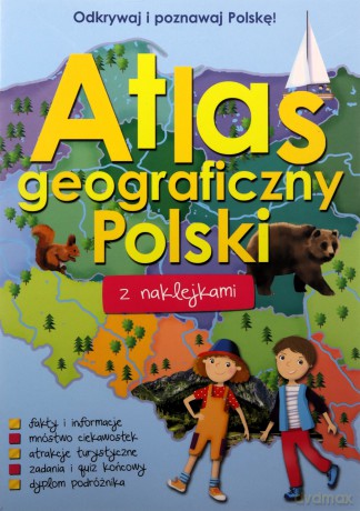 Atlas geograficzny Polski z naklejkami [KSIĄŻKA]