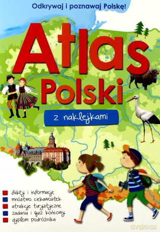 Atlas Polski z naklejkami [KSIĄŻKA]