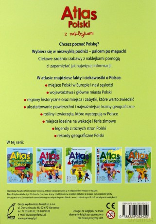 Atlas Polski z naklejkami [KSIĄŻKA]