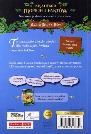 Dinozaury. Akademia tropicieli faktów. Magiczny domek na drzewie - Will Osborne, Mary Pope Osborne [KSIĄŻKA]