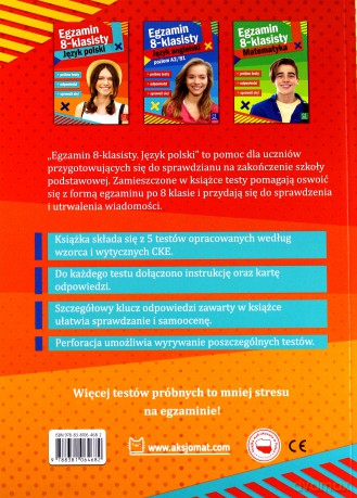 Egzamin ósmoklasisty. Język polski. Próbne testy [KSIĄŻKA]