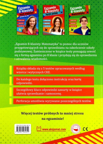 Egzamin ósmoklasisty. Matematyka. Próbne testy [KSIĄŻKA]