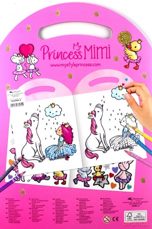 Kolorowanka princess mimi w kształcie torebki