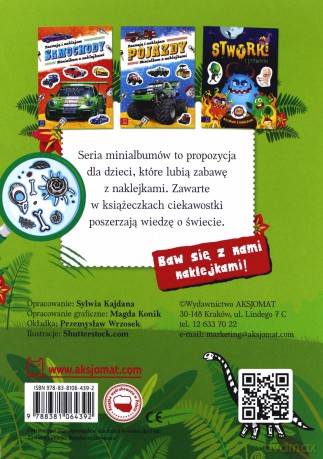 Niezwykłe dinozaury. Minialbum z naklejkami [KSIĄŻKA]