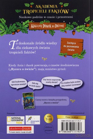 Rycerze i zamki. Akademia tropicieli faktów. Magiczny domek na drzewie - Will Osborne, Mary Pope Osborne [KSIĄŻKA]