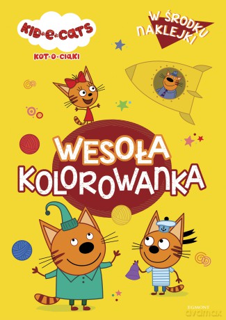 Wesoła kolorowanka z naklejkami. Kotociaki [KSIĄŻKA]
