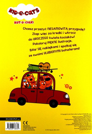 Wesoła kolorowanka z naklejkami. Kotociaki [KSIĄŻKA]