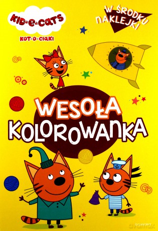 Wesoła kolorowanka z naklejkami. Kotociaki [KSIĄŻKA]