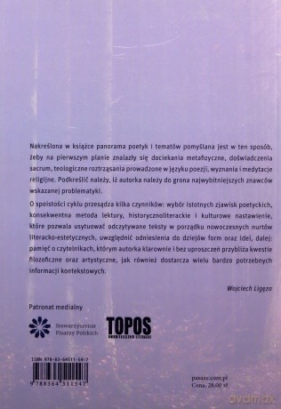 Bóg wpisany w wiersze. Teologia poetów obcych - Zofia Zarębianka [KSIĄŻKA]