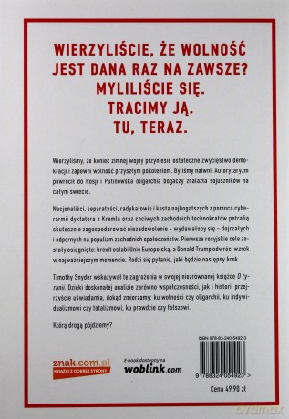 Droga do niewolności - Timothy Snyder [KSIĄŻKA]
