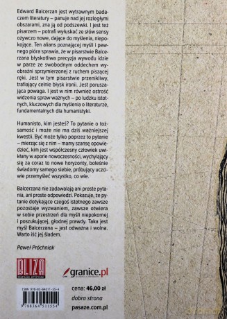 Humanisto, kim jesteś? - Edward Balcerzan [KSIĄŻKA]
