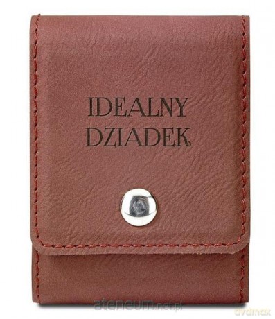 Karty do gry z etui - Idealny dziadek (brązowe)