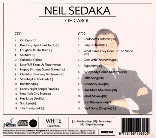 Neil Sedaka - Och Carol [CD]