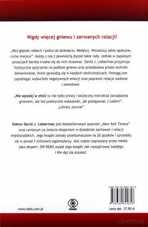 Nie wpadaj w złość - David J. Lieberman [KSIĄŻKA]