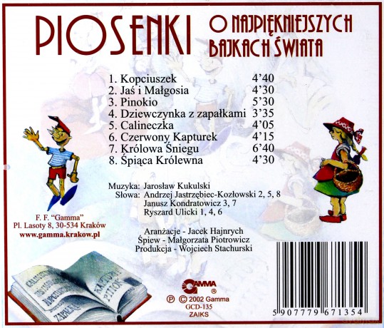 Piosenki o najpiękniejszych bajkach świata [CD]