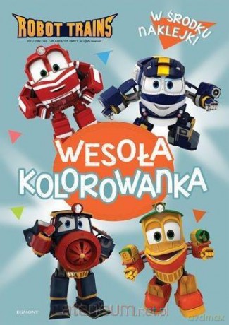Robot Trains. Wesoła kolorowanka [KSIĄŻKA]