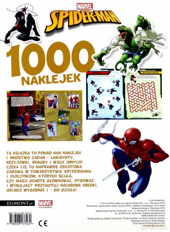Spider-Man. 1000 naklejek [KSIĄŻKA]