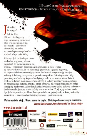 Wielkie Płaszcze (Tom 3) Krew Świętego - Sebastien de Castell [KSIĄŻKA]
