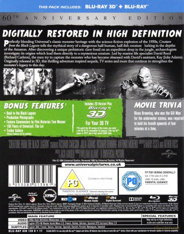 Creature From the Black Lagoon (Potwór z Czarnej Laguny) (steelbook) [Blu-Ray 3D]+[Blu-Ray]